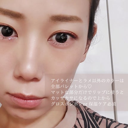 ムードペインティングリップアンドチークパレット/dasique/マルチパレットを使ったクチコミ(4枚目)