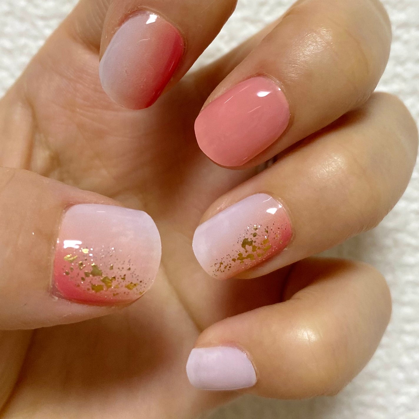 セミキュアジェルネイル(ハンド)/ohora/ネイルシールを使ったクチコミ(2枚目)