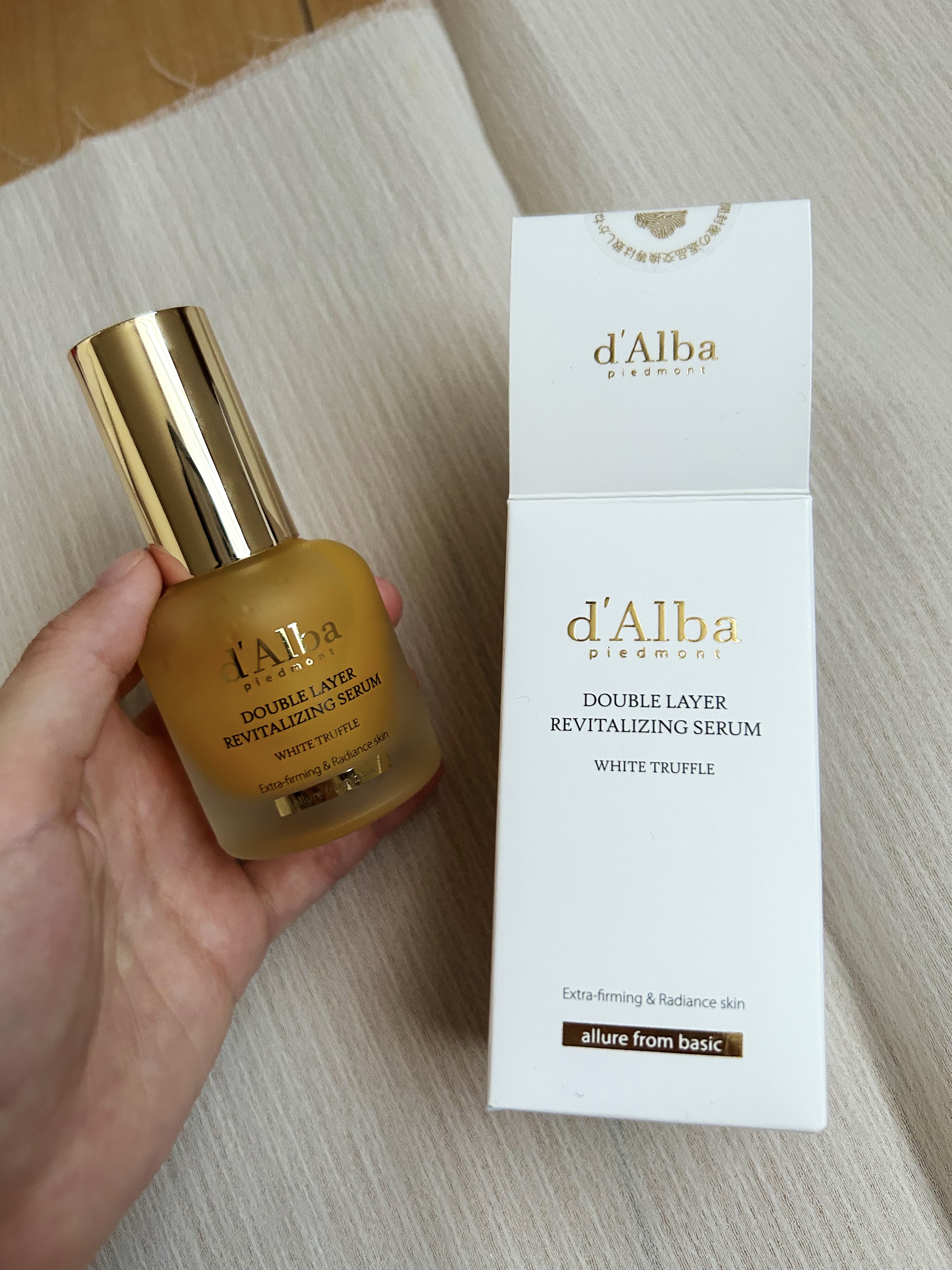 ホワイトトリュフダブルレイヤーリバイタライジングセラム/ダルバ/美容液を使ったクチコミ（1枚目）