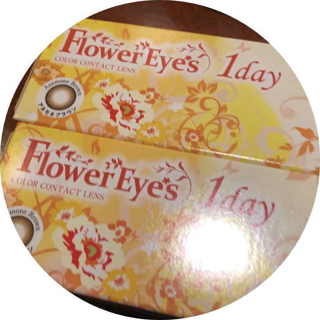フラワーアイズ ワンデー/株式会社ビューフロンティア/ワンデー（１DAY）カラコンを使ったクチコミ（1枚目）