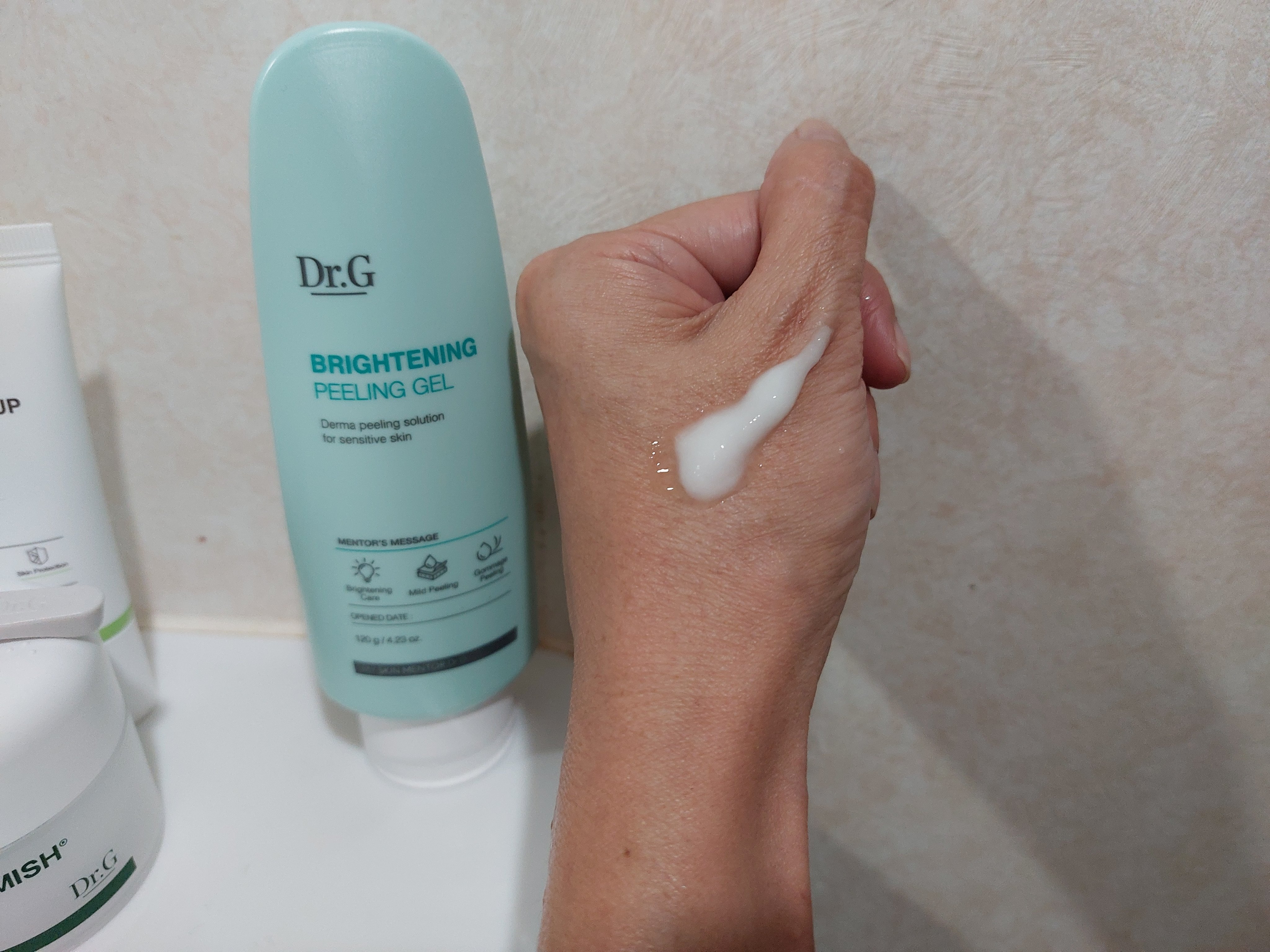 グリーンマイルドアップサンプラス/Dr.G/日焼け止めクリームを使ったクチコミ（3枚目）