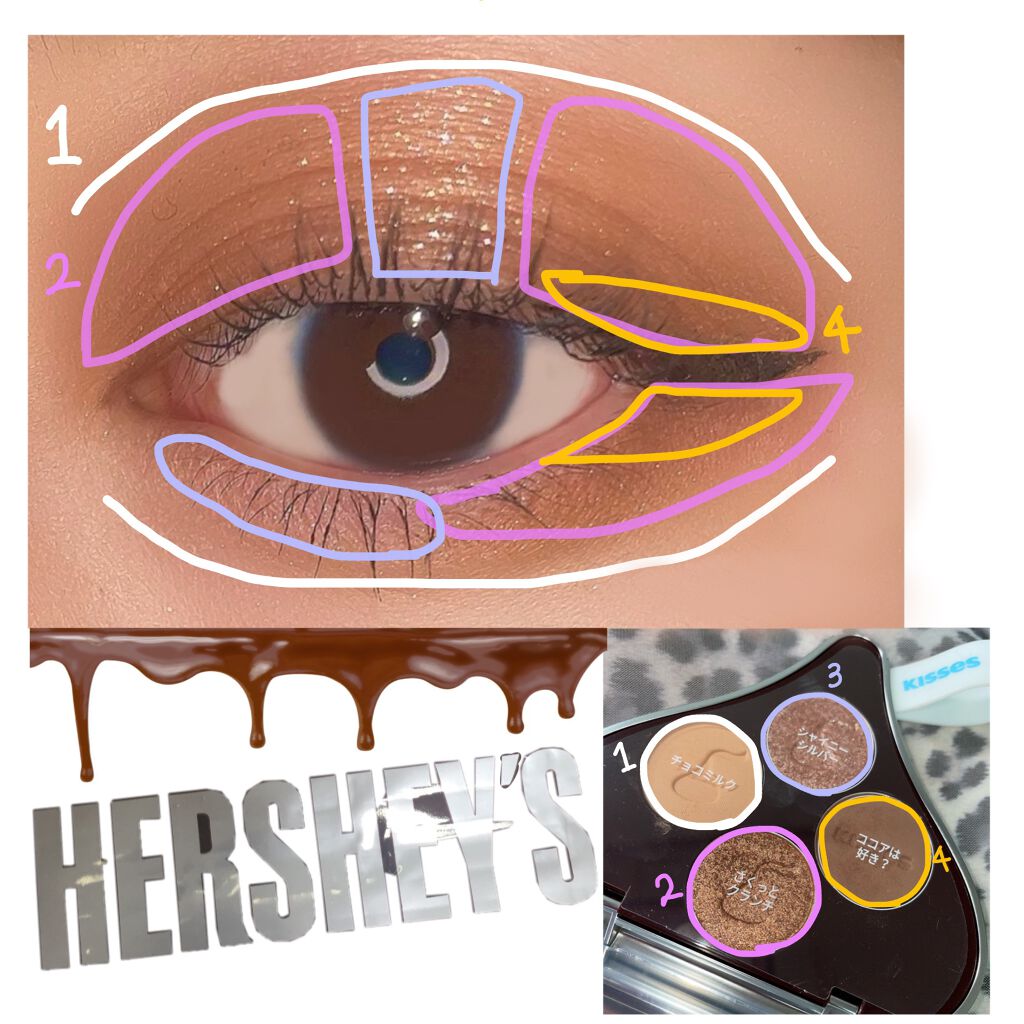 キスチョコレート プレイカラーアイズ/ETUDE/アイシャドウパレットを使ったクチコミ(2枚目)