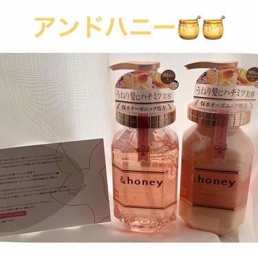 &honey Melty モイストリペア シャンプー1.0／モイストリペア ヘアトリートメント2.0/&honey/シャンプー・コンディショナーを使ったクチコミ（1枚目）