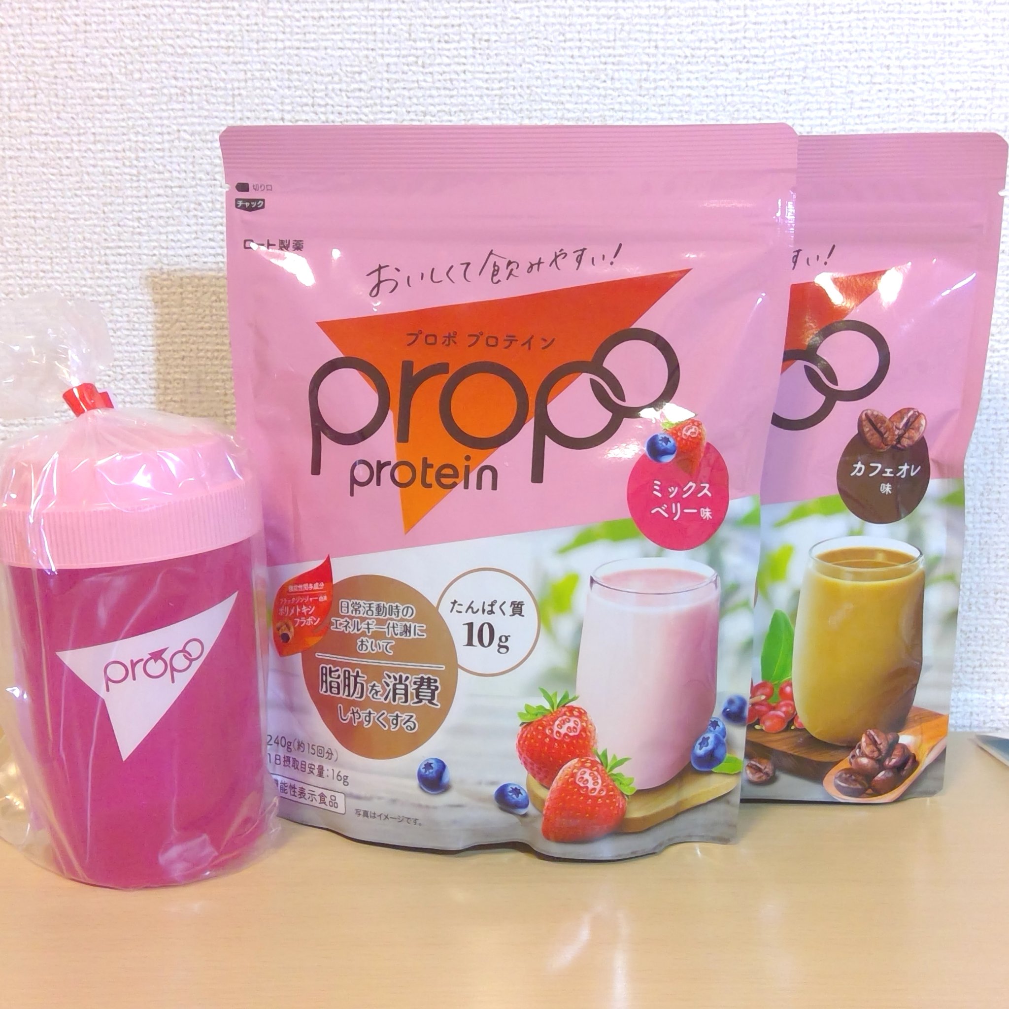 プロポ プロテイン(カフェオレ味)/ロート製薬/その他プロテインを使ったクチコミ（1枚目）