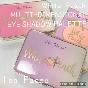 ホワイトピーチ マルチダイメンショナルアイシャドウパレット/Too Faced/アイシャドウパレットを使ったクチコミ（1枚目）