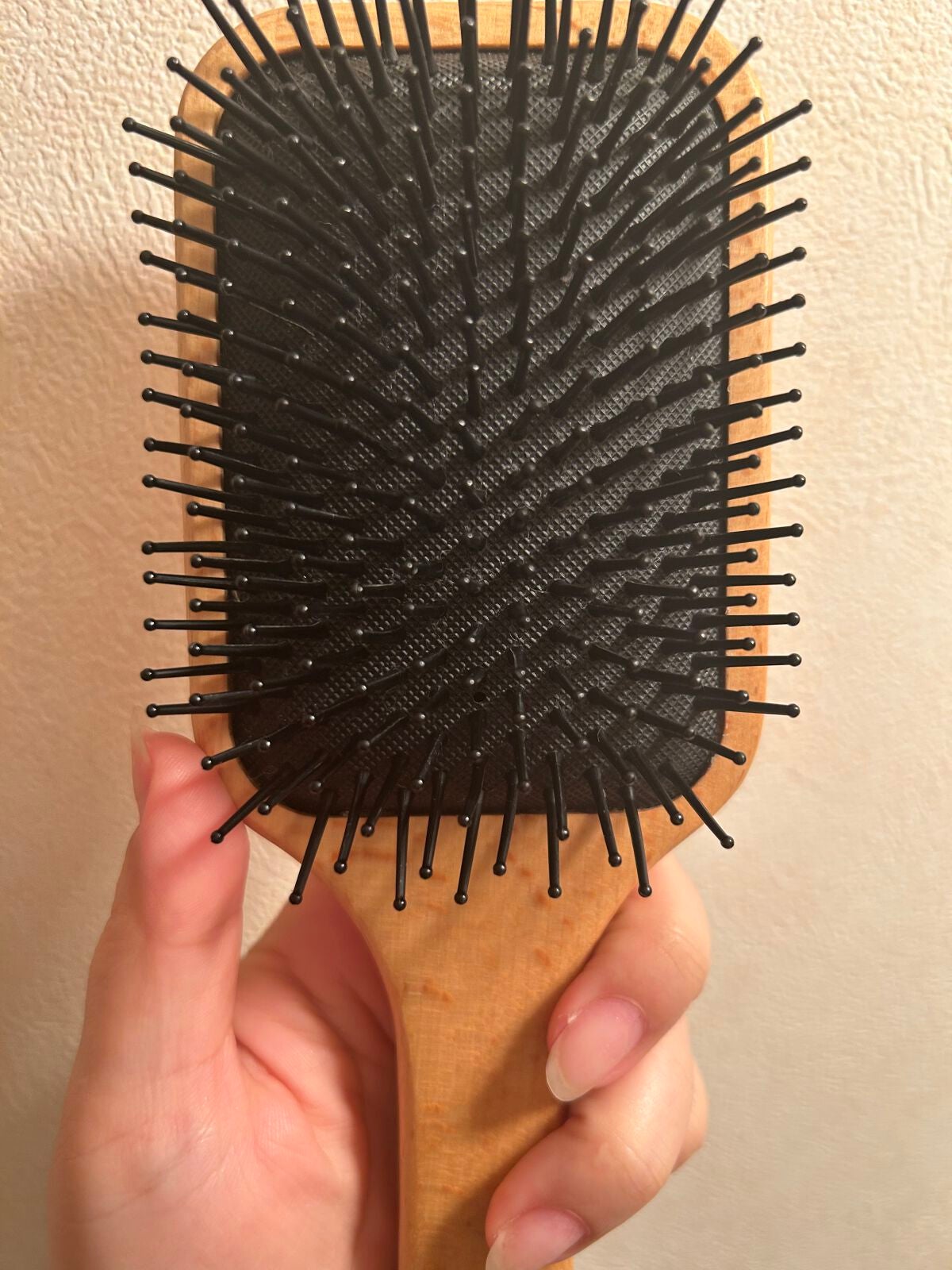 ブナ材お手入れブラシヘアブラシ用/無印良品/ヘアケアグッズを使ったクチコミ(2枚目)
