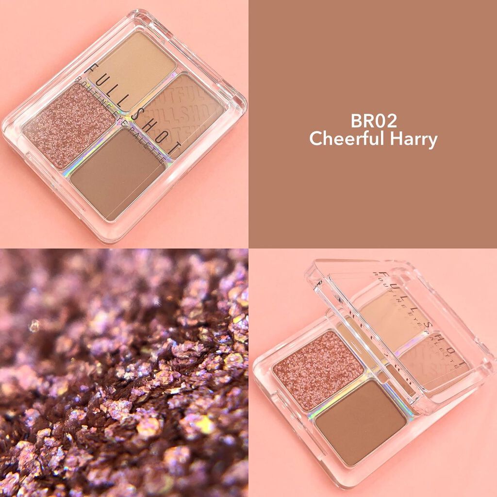フルショット ルーティーン アイパレット BR02 Cheerful Harry/A’pieu/アイシャドウパレットを使ったクチコミ（3枚目）