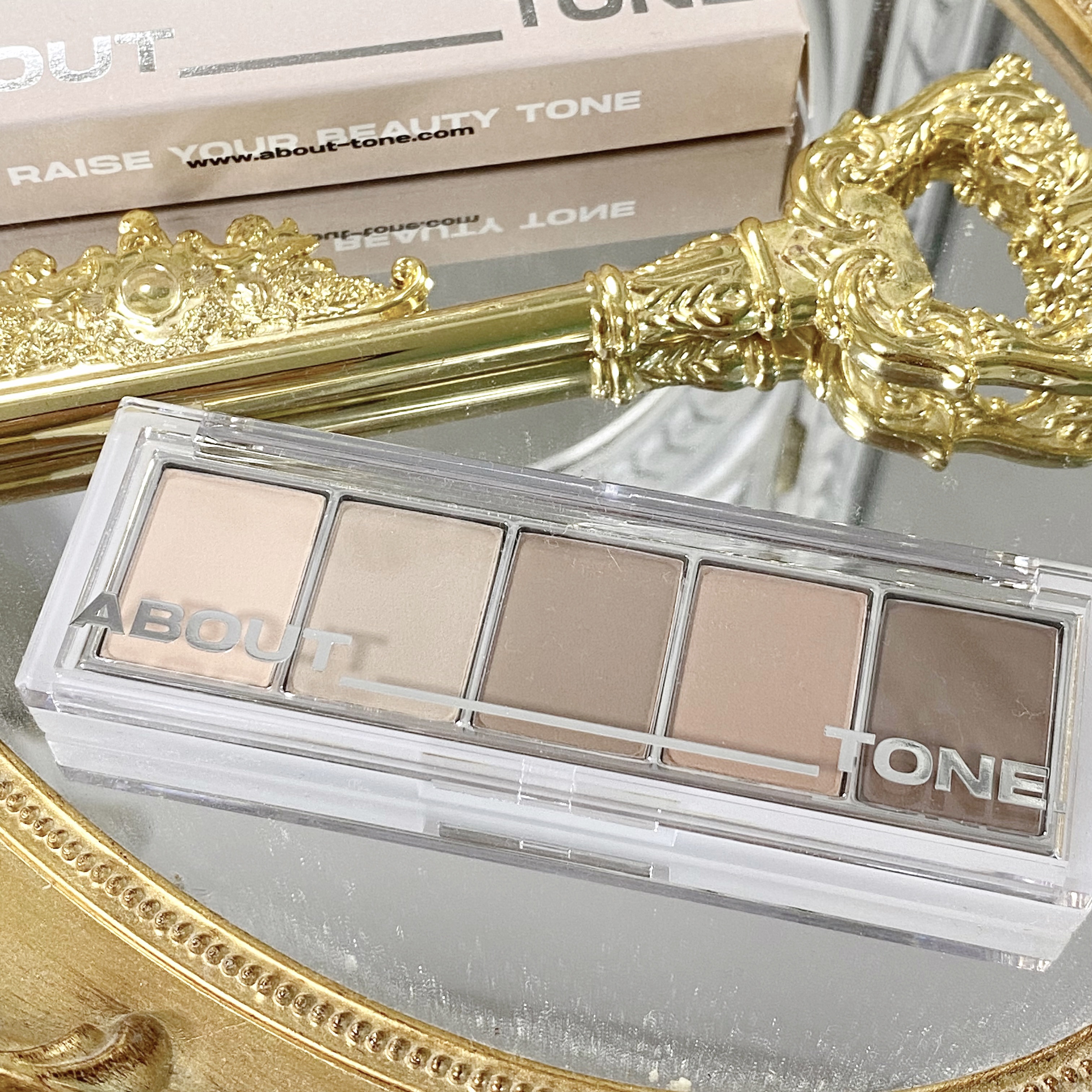 リターントゥーベーシックシャドウパレット 02 ソフト/ABOUT TONE/アイシャドウパレットを使ったクチコミ（2枚目）