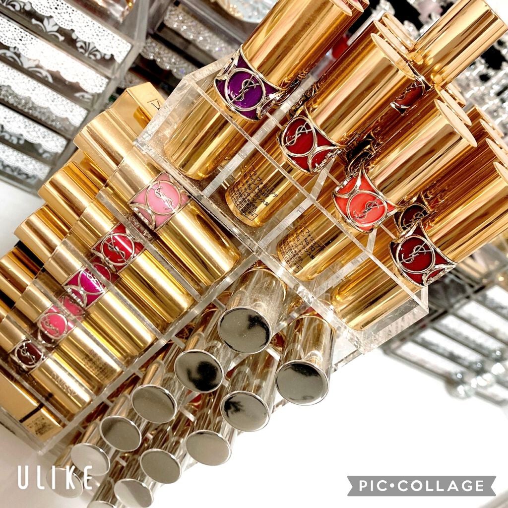 ルージュ ヴォリュプテ シャイン/YVES SAINT LAURENT BEAUTE/口紅を使ったクチコミ(3枚目)