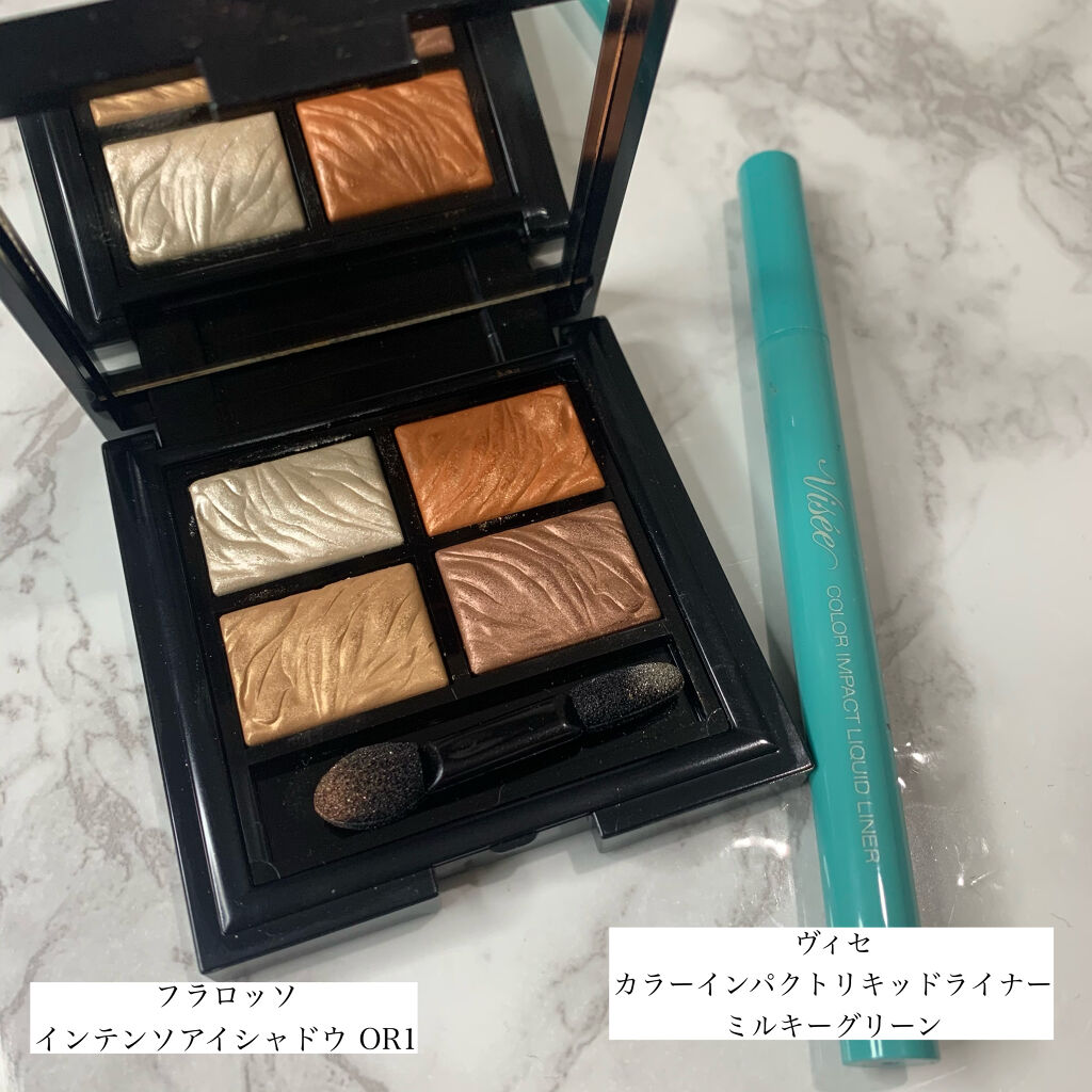 フラロッソ インテンソ アイシャドウ OR01/アスタリフト/アイシャドウパレットを使ったクチコミ（2枚目）