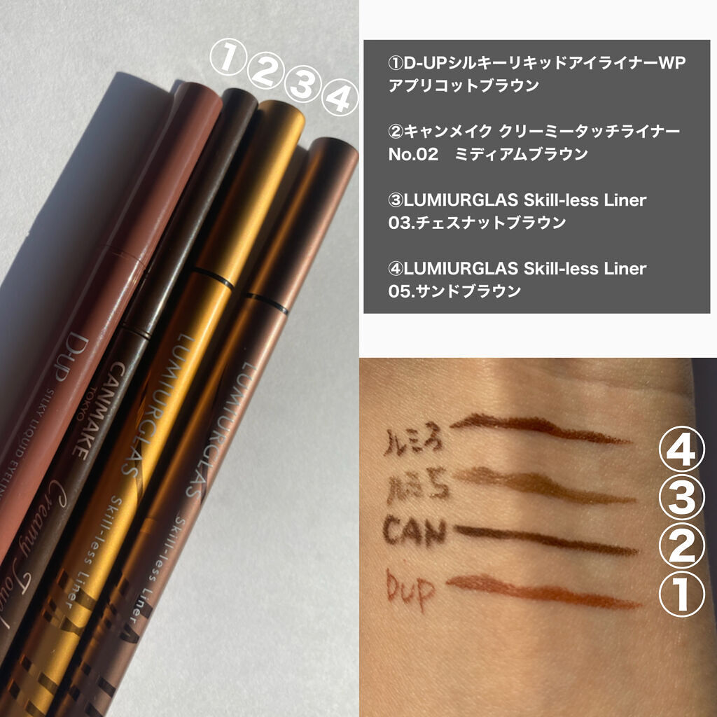 クリーミータッチライナー/キャンメイク/ジェルアイライナーを使ったクチコミ（2枚目）