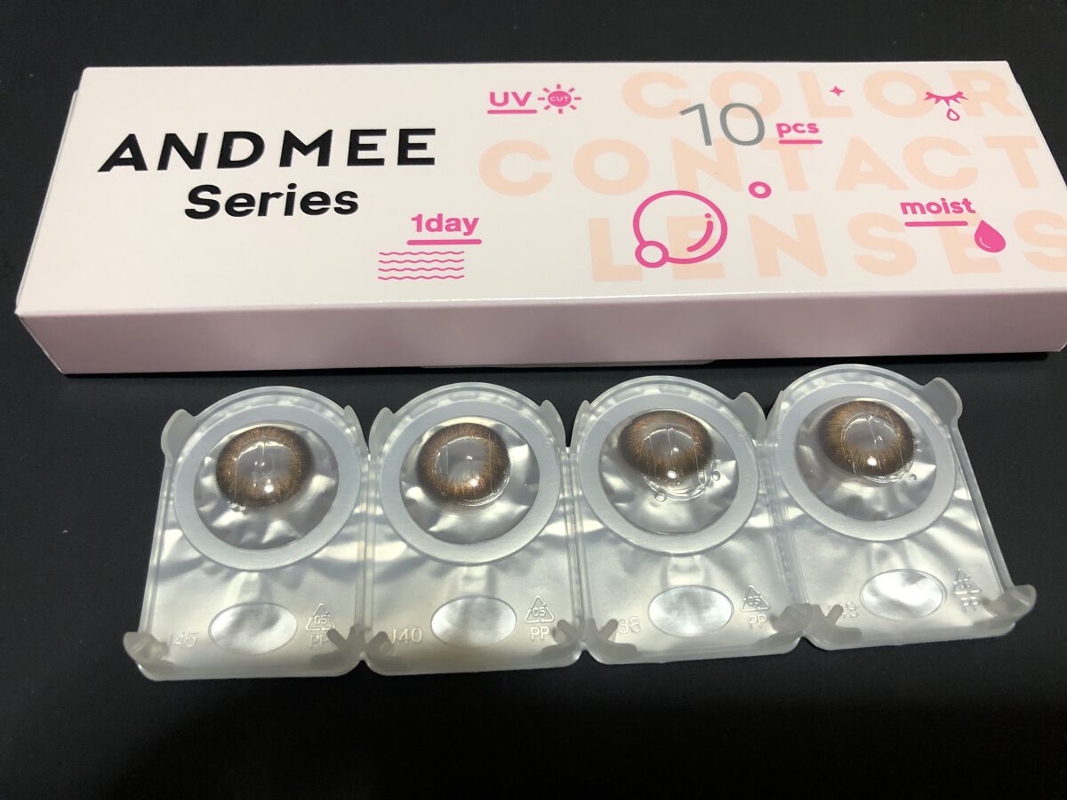 AND MEE 1day シフォン/AngelColor/ワンデー（１DAY）カラコンを使ったクチコミ（2枚目）