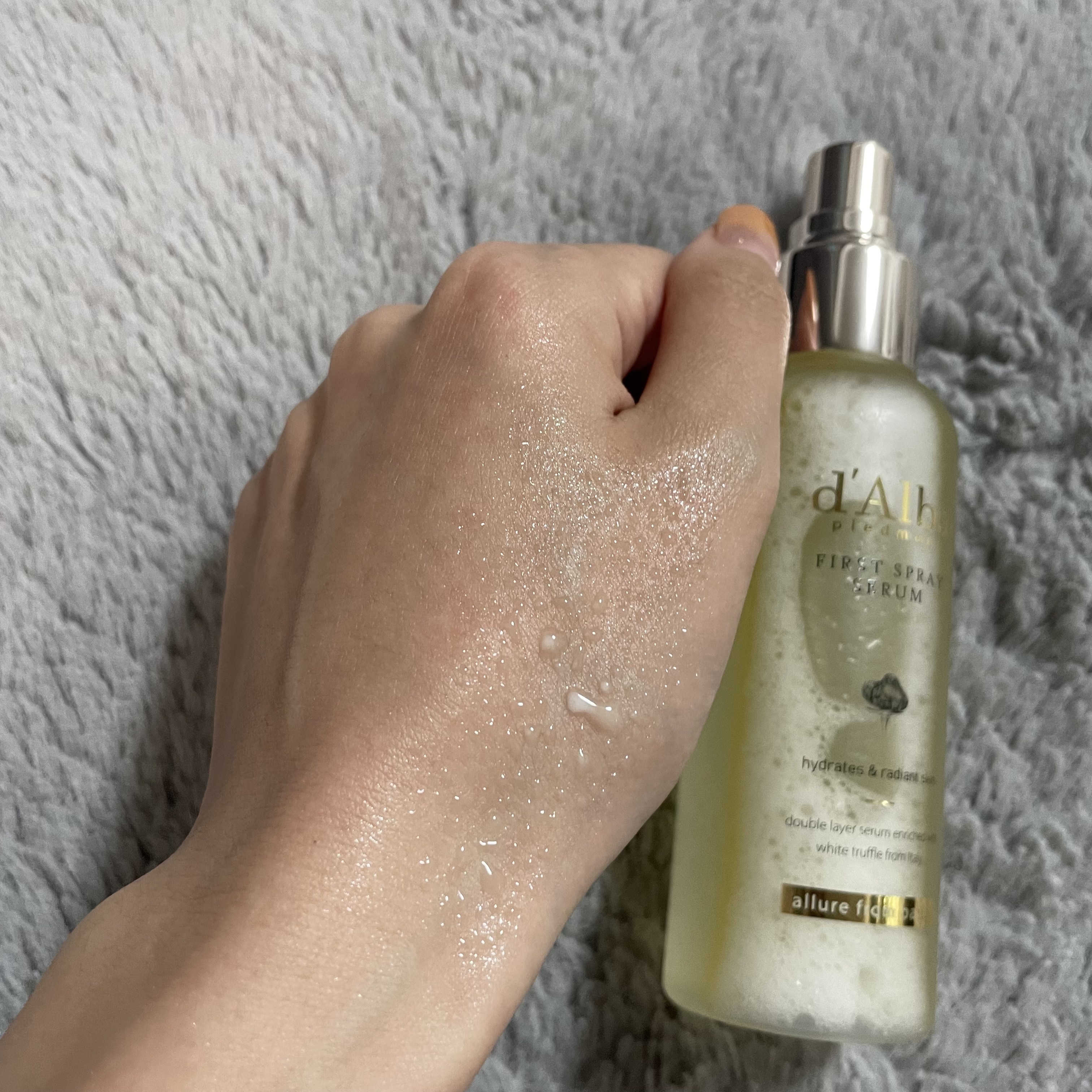 ダルバ ホワイトトリュフファーストスプレーセラム/ダルバ/ミスト状化粧水を使ったクチコミ（2枚目）