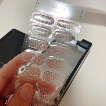 セミキュアジェルネイル(ハンド)/ohora/ネイルシールを使ったクチコミ(4枚目)