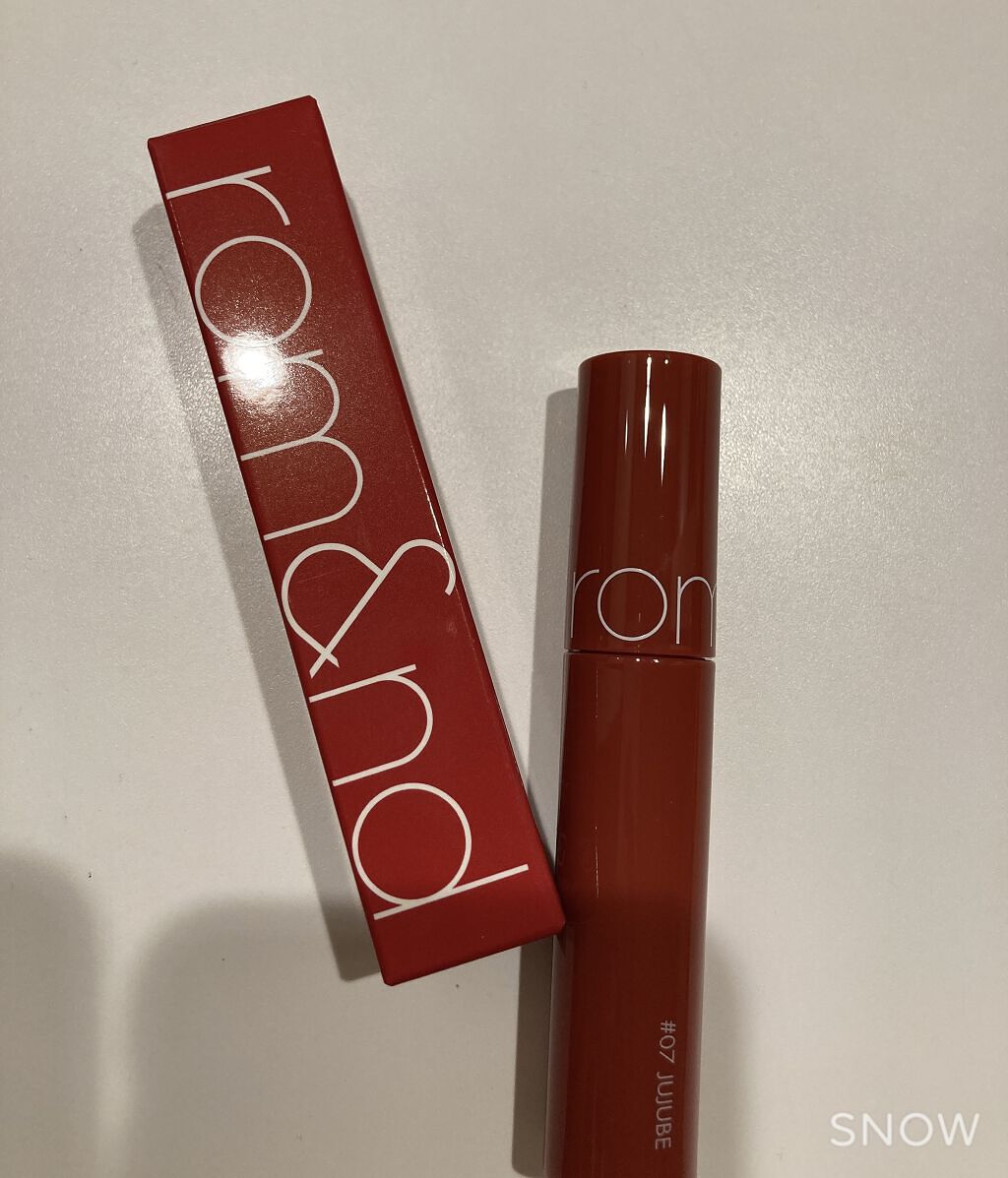 ジューシーラスティングティント/rom&nd/リップティントを使ったクチコミ（1枚目）