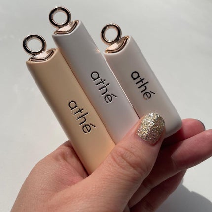 athe AUTHENTIC AIRY LIP BALM/athé/口紅を使ったクチコミ(4枚目)