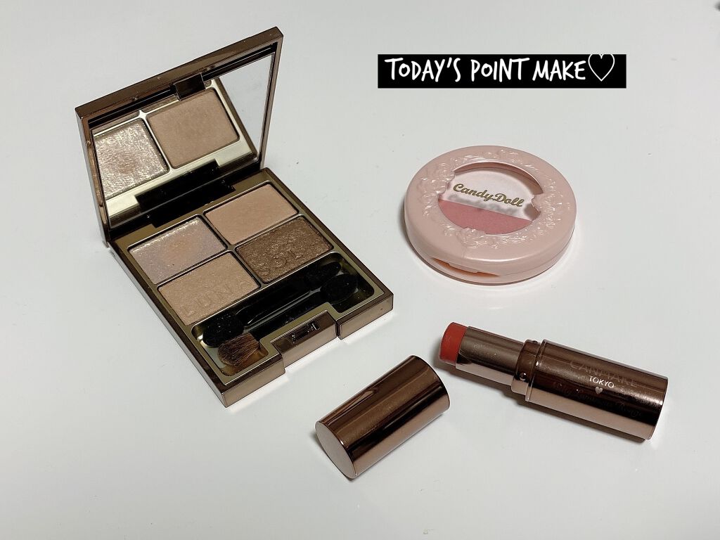 チークカラーデュオ/CandyDoll/パウダーチークを使ったクチコミ（1枚目）