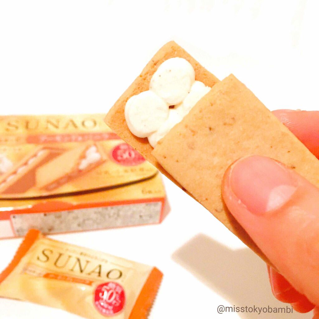 SUNAO クリームサンド アーモンド＆バニラ/グリコ/低糖質食品を使ったクチコミ（3枚目）