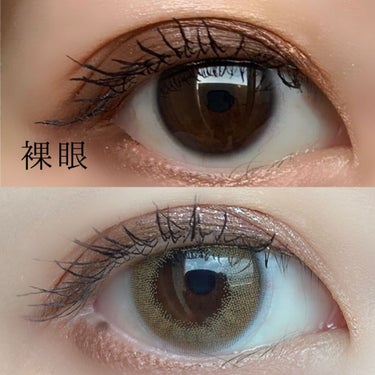 JINS1DAYCOLOR 04  HONEY BEIGE(POINT MAKE UP)/JINS/ワンデー（１DAY）カラコンを使ったクチコミ（3枚目）