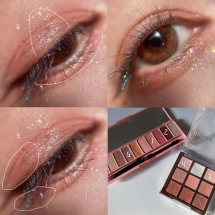 シャドウパレット/dasique/アイシャドウパレットを使ったクチコミ(5枚目)