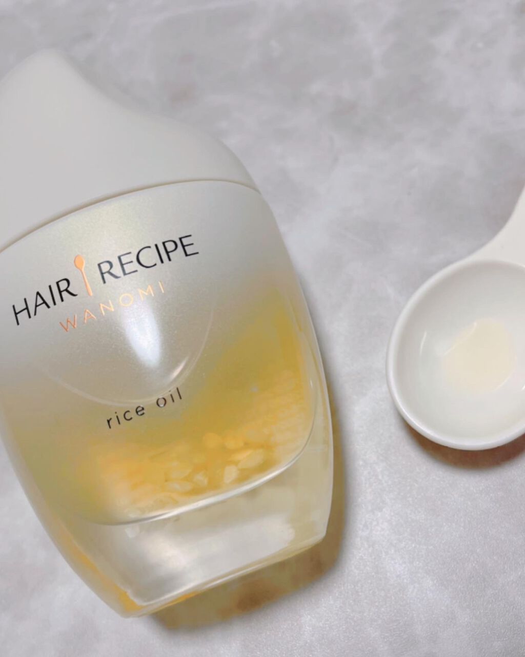 さらとろライスオイル(洗い流さないトリートメント)/WANOMI/ヘアオイルを使ったクチコミ(3枚目)