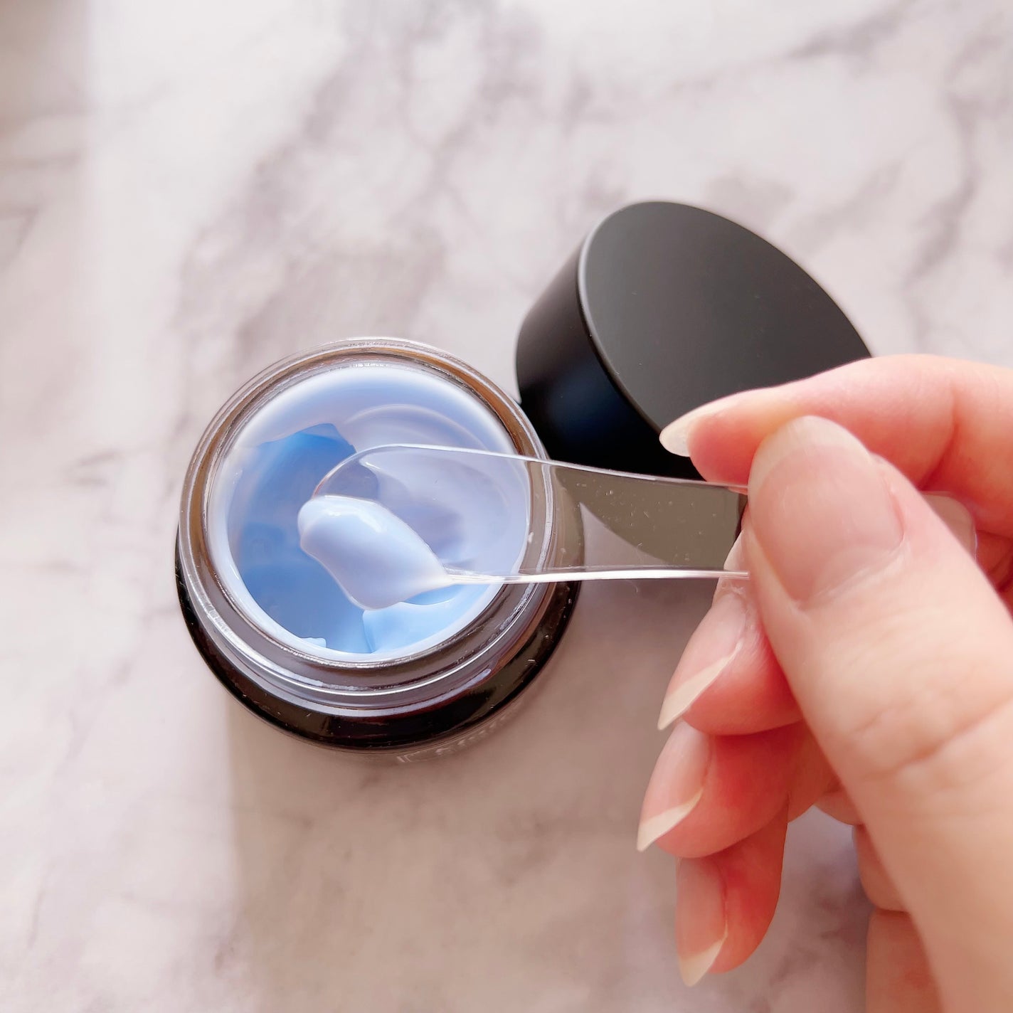 ミッドナイトブルーカーミングクリーム/Klairs/フェイスクリームを使ったクチコミ(3枚目)