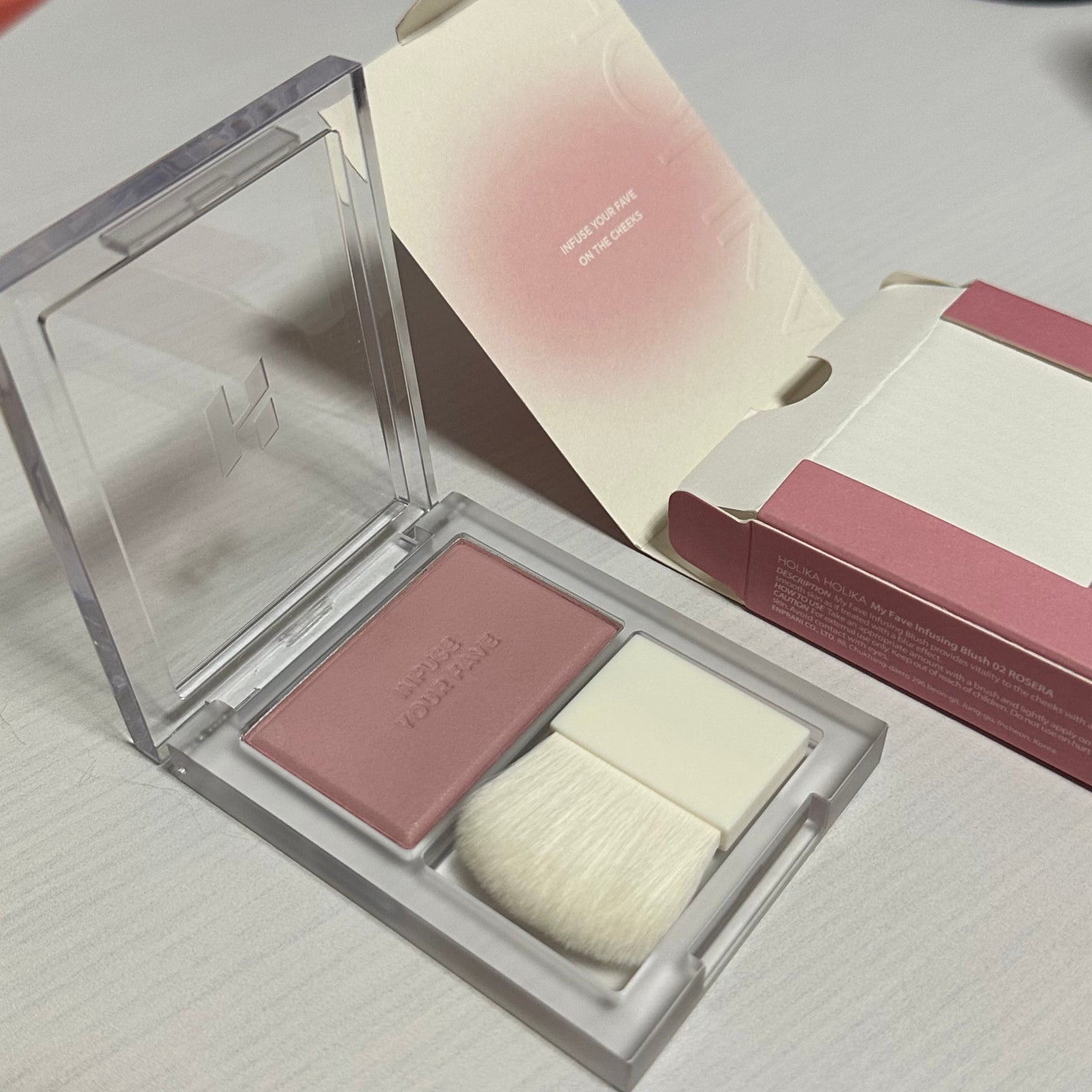 マイフェイブ インフュージング ブラッシュ/HOLIKA HOLIKA/パウダーチークを使ったクチコミ(2枚目)