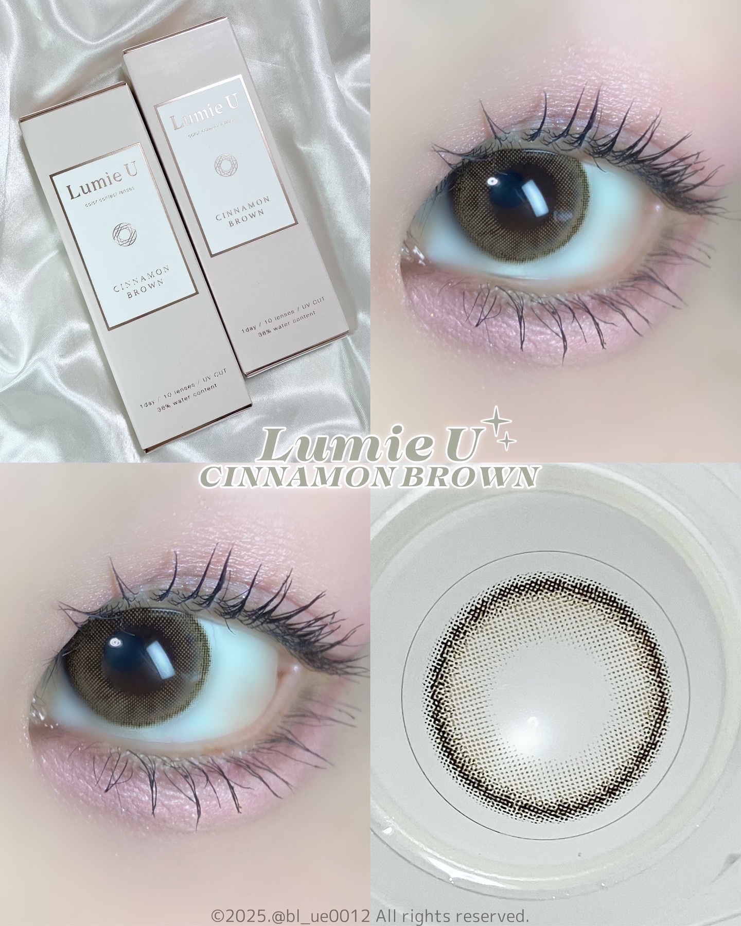Lumie U 1day シナモンブラウン/Lumie U/ワンデー（１DAY）カラコンを使ったクチコミ（1枚目）