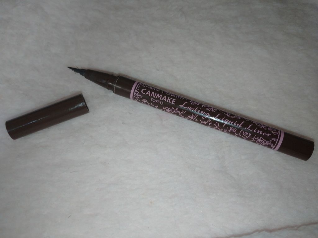 ラスティングリキッドライナー 02 ビターチョコブラウン/キャンメイク/リキッドアイライナーを使ったクチコミ（2枚目）