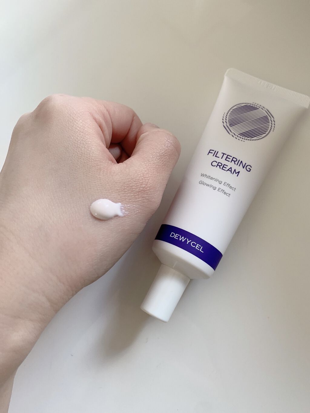 フィルタリングクリーム/DEWYCEL/日焼け止めクリームを使ったクチコミ（2枚目）