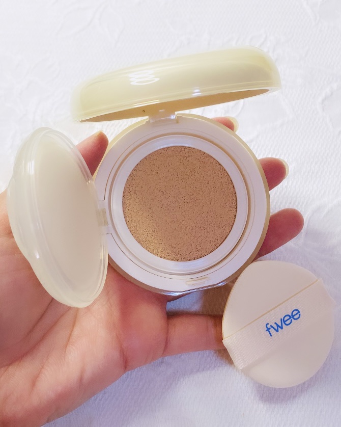 フィー クッションエッグフィットカバー 02 ヌード/fwee/クッションファンデーションを使ったクチコミ（2枚目）