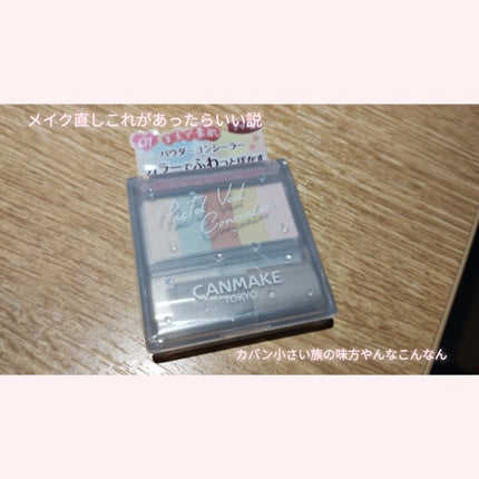 パステルヴェールコンシーラー/キャンメイク/パレットコンシーラーを使ったクチコミ(1枚目)
