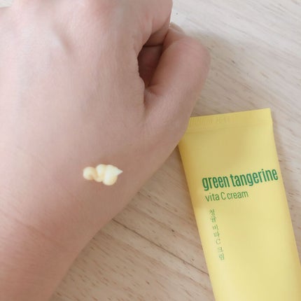 グーダルVクリーム(goodal GREEN TANGERINE V CREAM SET)/goodal/フェイスクリームを使ったクチコミ(2枚目)