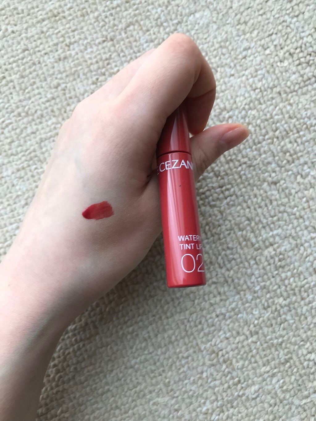 ウォータリーティントリップ/CEZANNE/リップティントを使ったクチコミ(1枚目)
