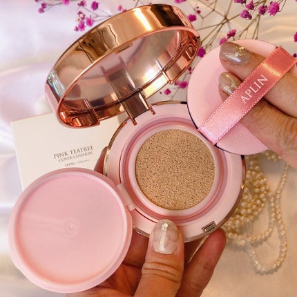 ピンクティーツリーカバークッション/APLIN/クッションファンデーションを使ったクチコミ(3枚目)