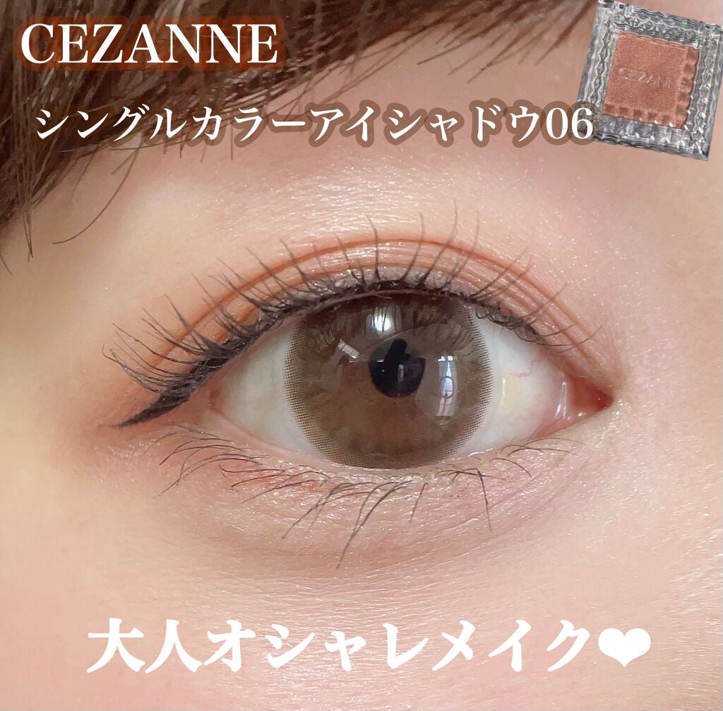 シングルカラーアイシャドウ/CEZANNE/単色アイシャドウを使ったクチコミ(1枚目)