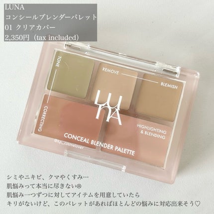 コンシールブレンダーパレット/LUNA/パレットコンシーラーを使ったクチコミ(2枚目)