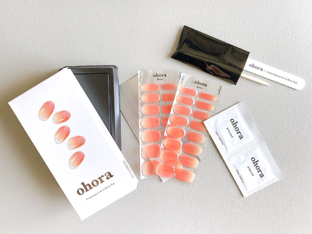セミキュアジェルネイル（ハンド）/ohora/ネイルシールを使ったクチコミ（3枚目）
