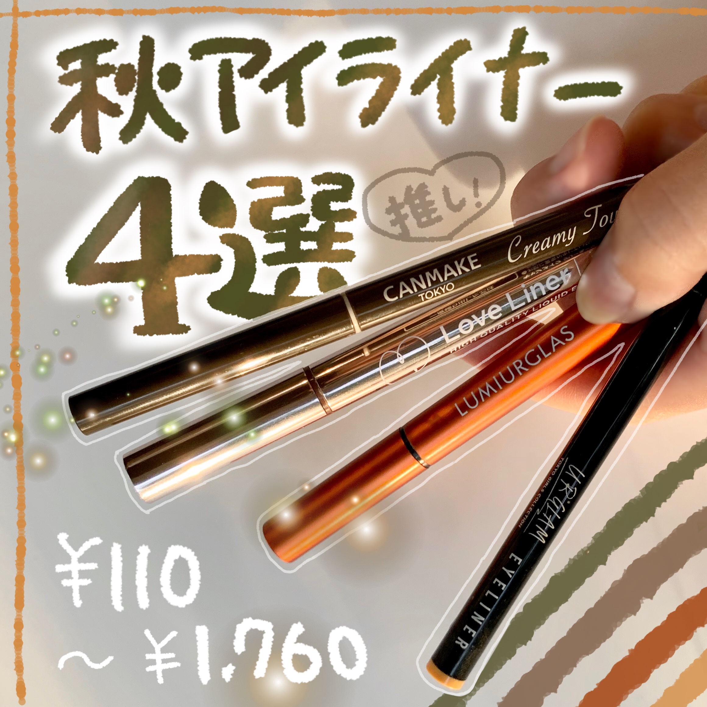 クリーミータッチライナー/キャンメイク/ジェルアイライナーを使ったクチコミ（1枚目）