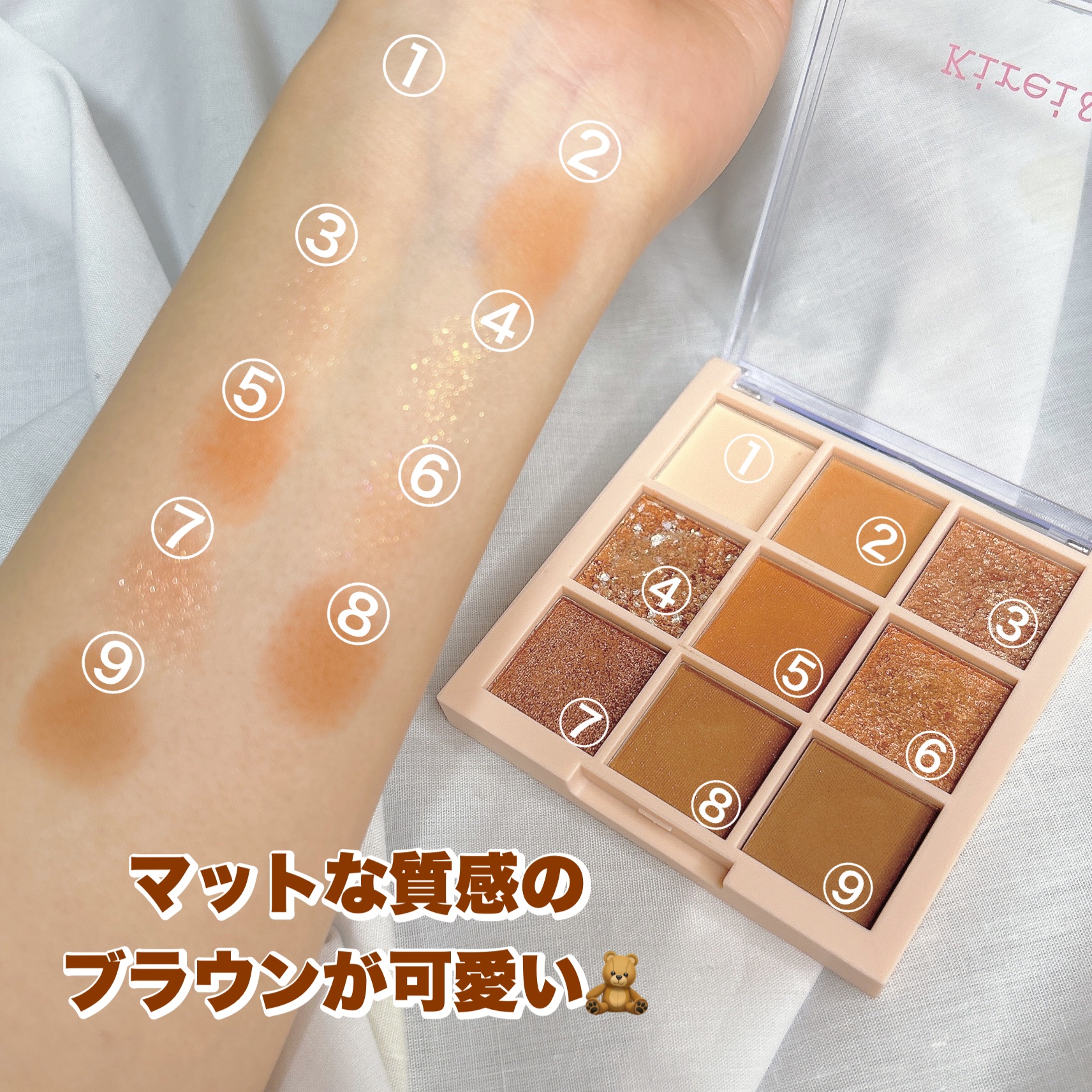 アイシャドウパレット/Kirei&co./アイシャドウパレットを使ったクチコミ（3枚目）