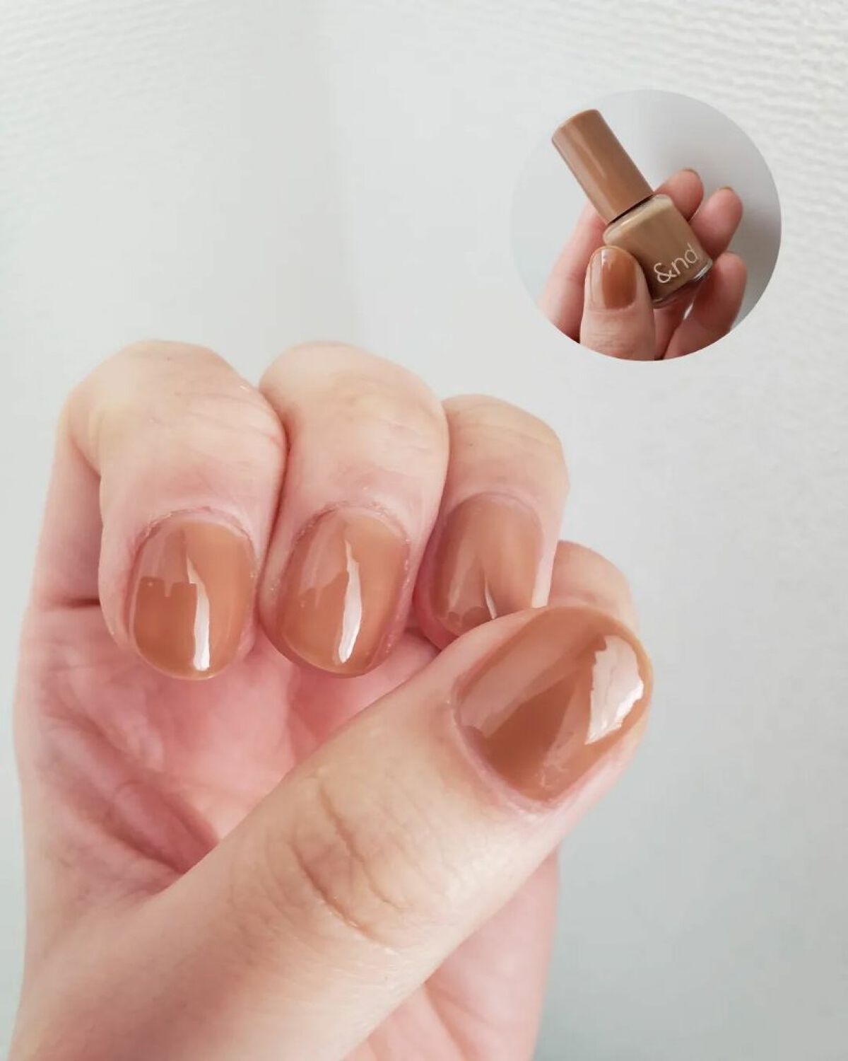 アンドバイロムアンド　グラッシードロップネイル BE01 キャラメル/&nd by rom&nd/マニキュアを使ったクチコミ（1枚目）