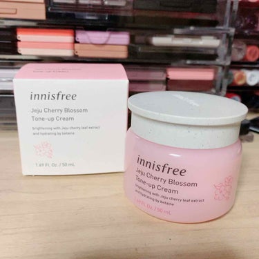 チェジュ チェリーブロッサム トーンアップクリーム/innisfree/化粧下地を使ったクチコミ（1枚目）