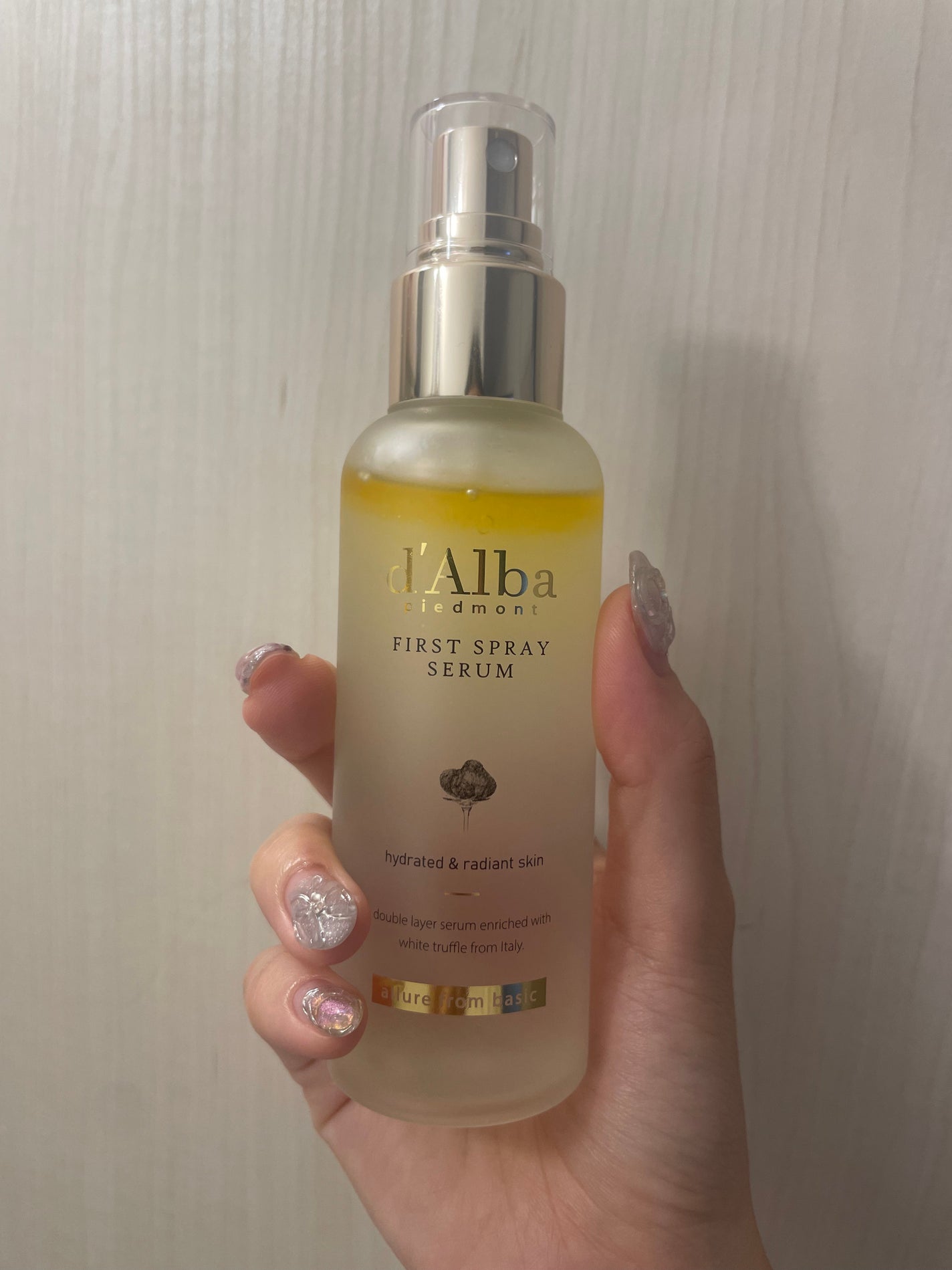 ダルバ ホワイトトリュフファーストスプレーセラム/ダルバ/ミスト状化粧水を使ったクチコミ(1枚目)