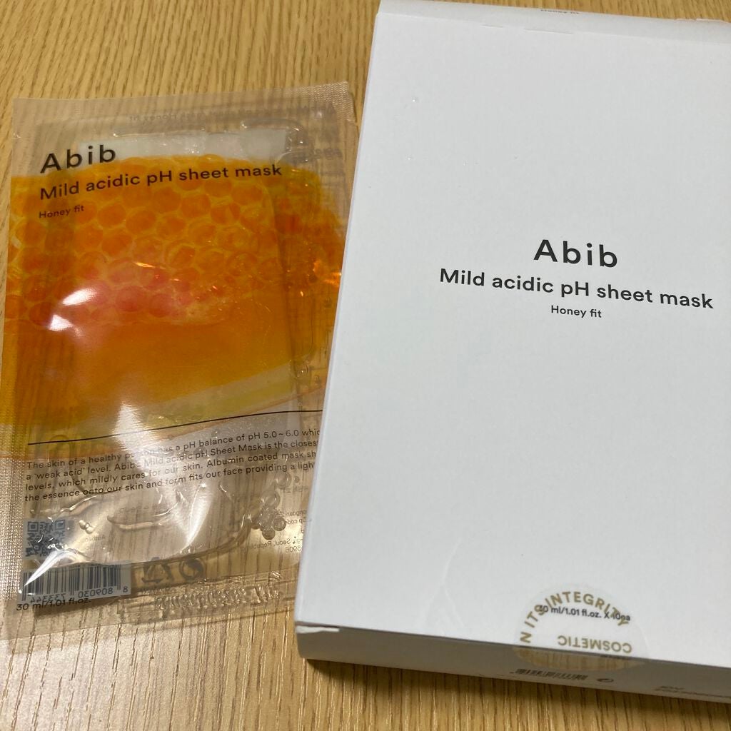 弱酸性pHシートマスク ハニーフィット/Abib /シートマスク・パックを使ったクチコミ(1枚目)
