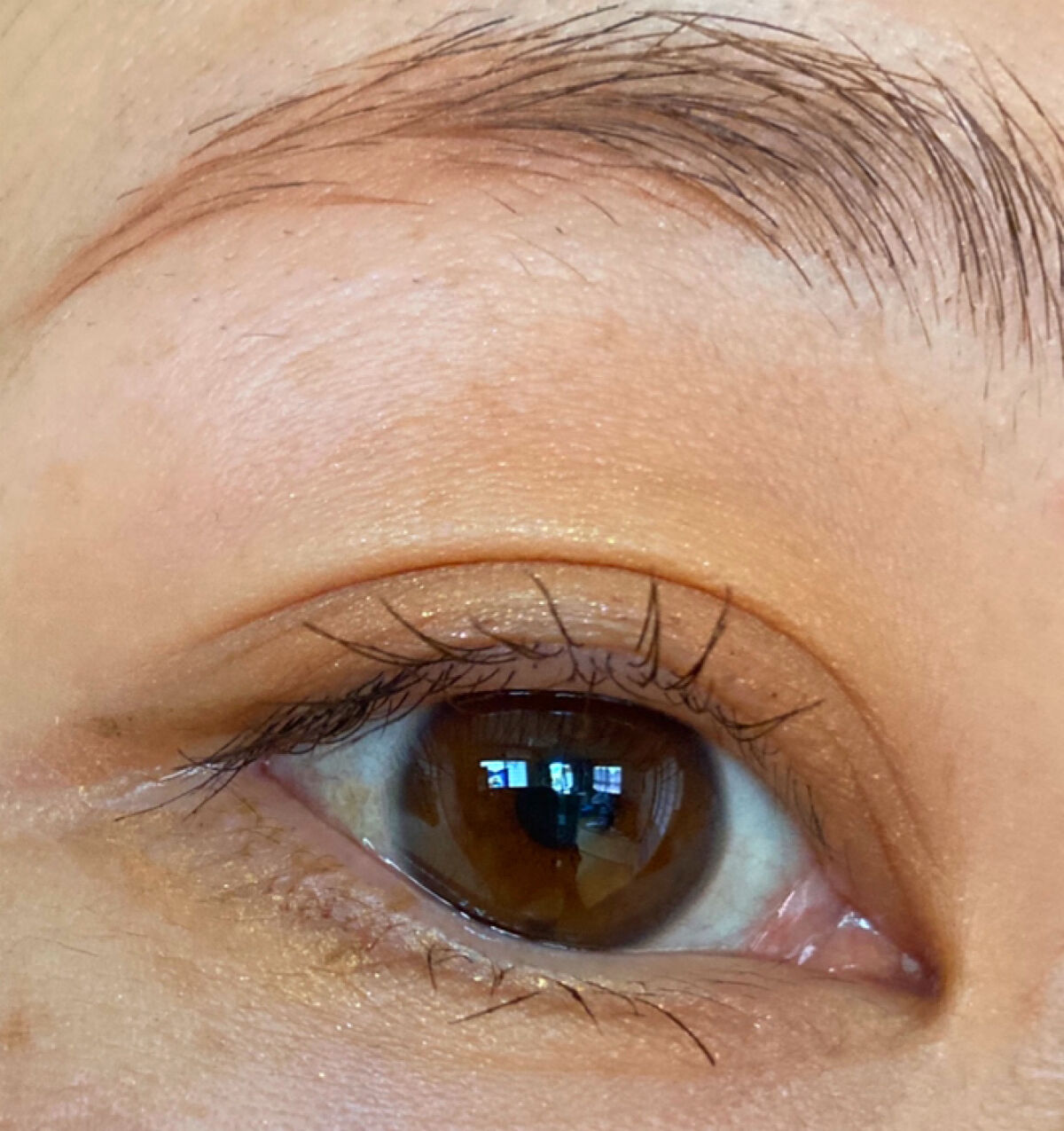 カレンデュラアイシャドウリキッド 0I04 スプラウトイエロー/SHIRO/リキッドアイシャドウを使ったクチコミ（2枚目）