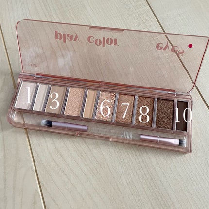 プレイカラー アイシャドウ/ETUDE/アイシャドウパレットを使ったクチコミ(3枚目)