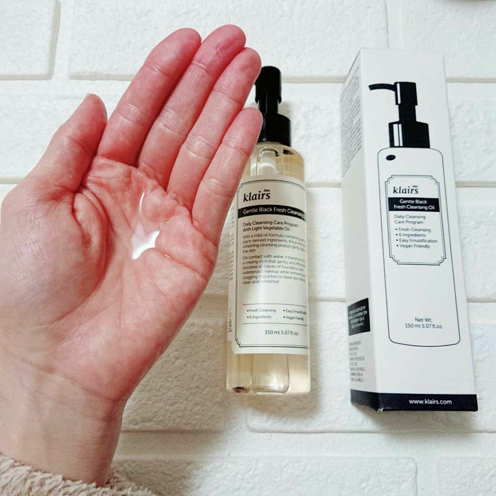 ジェントルブラックフレッシュクレンジングオイル(150ml)/Klairs/オイルクレンジングを使ったクチコミ(2枚目)