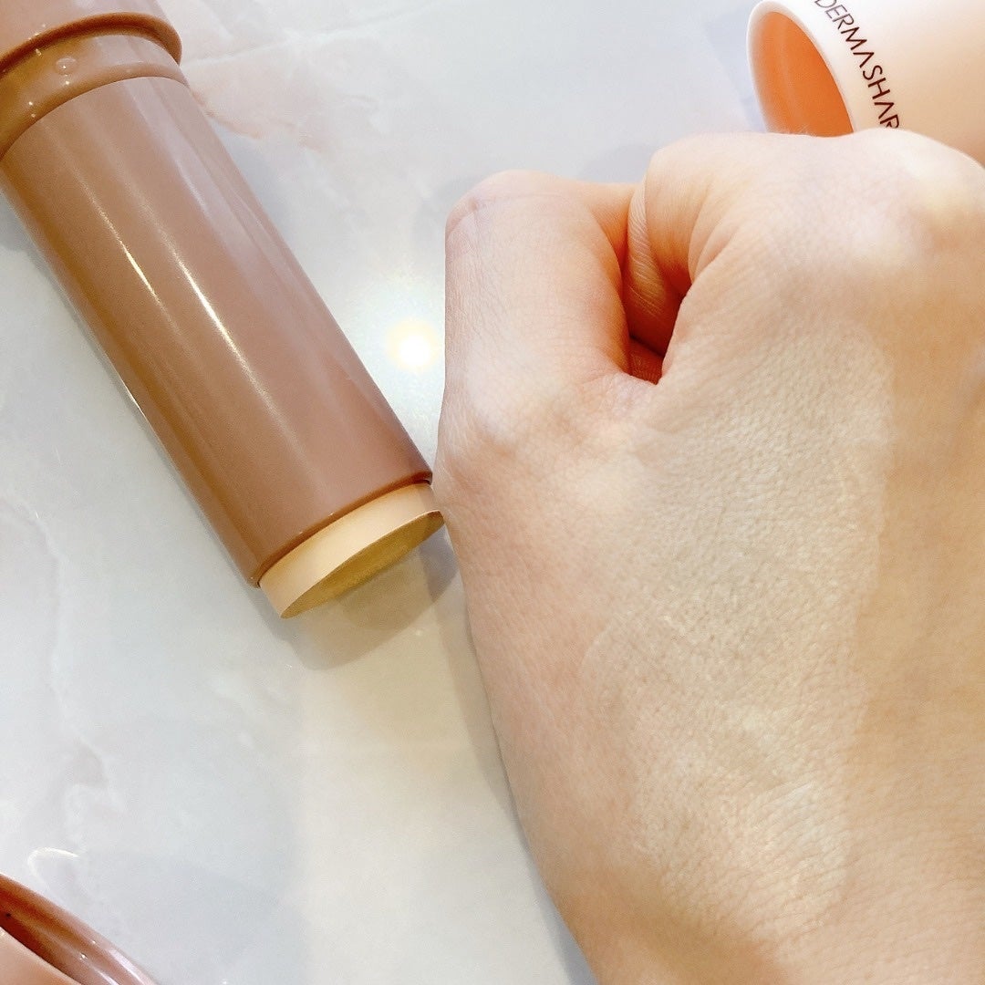 ヴィーガンナチュラルカバースティックファンデーション/DERMASHARE/その他ファンデーションを使ったクチコミ(3枚目)
