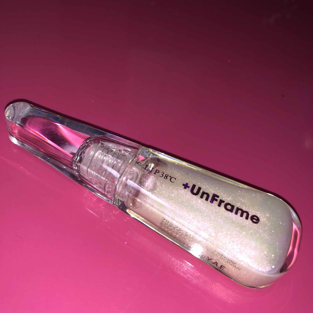 LIP38℃ +UnFrame<ホログラフィック>/UZU BY FLOWFUSHI/リップグロスを使ったクチコミ(1枚目)