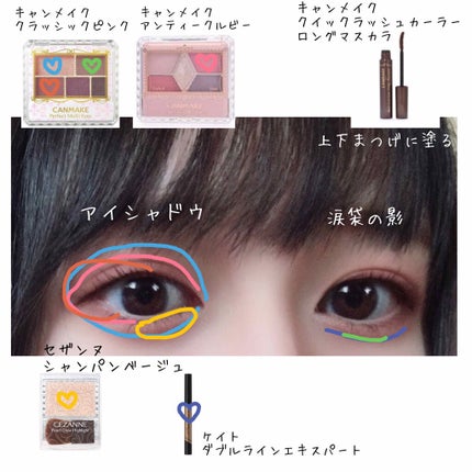 クイックラッシュカーラー ロングマスカラ/キャンメイク/マスカラを使ったクチコミ(2枚目)